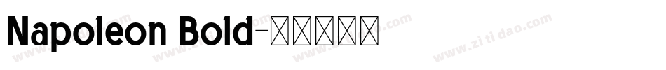 Napoleon Bold字体转换
